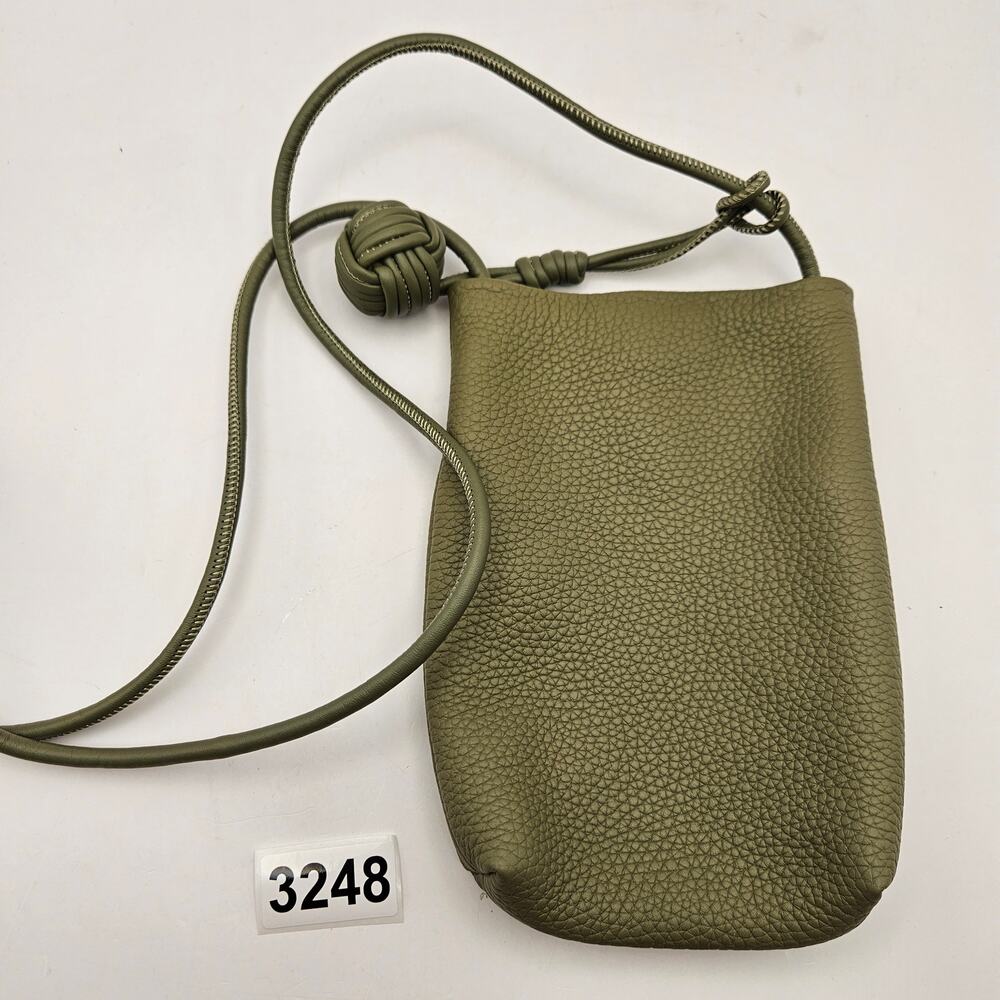 GENERIC WOMEN'S OLIVE GREEN KNOT STRAP MINI CROSSBODY PHONE POUCH BAG
